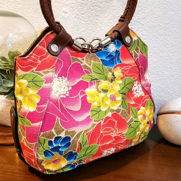 NWT Kim Rogers Floral "Nikki Ring" Shoulder Bag/Satchel - Picture 5 of 14